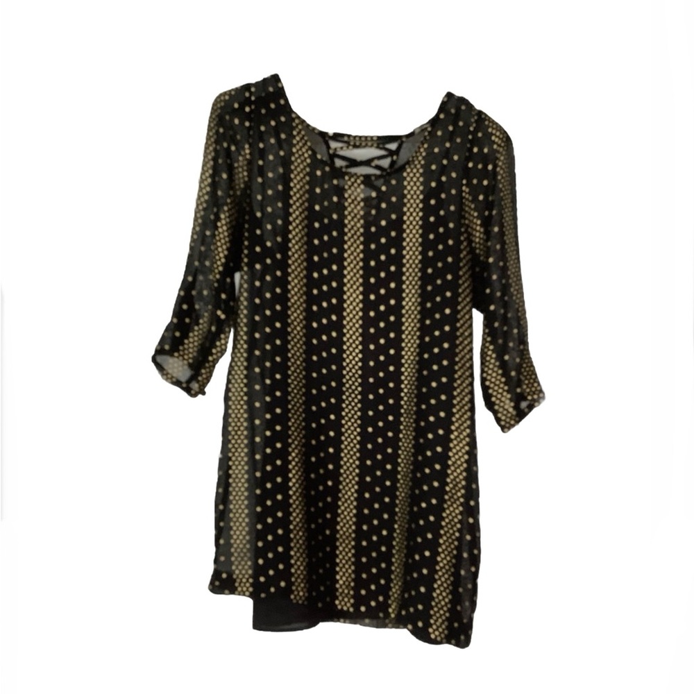 Ecote Women’s Loss fit Top Black/ Gold size: S